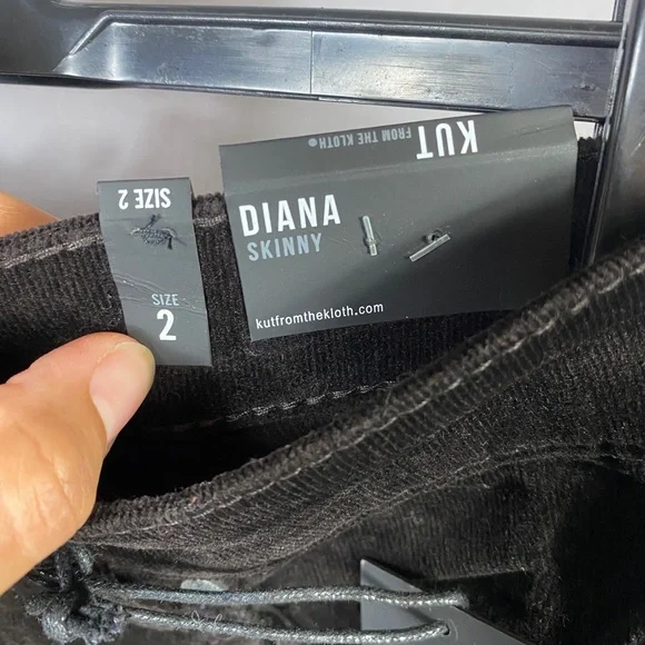 Kut from the Kloth Womens Diana Skinny Corduroy Pant In Bean Brown Size 2 - Picture 10 of 12